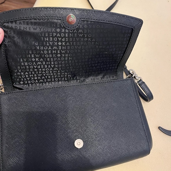 Blush and black Kate of spade crossbody/shoulder bag or clutch - Picture 3 of 3